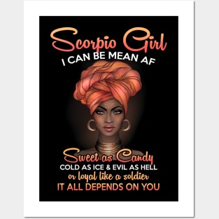 Scorpio Birthday Queens Are Born in October 23 - November 21 Posters and Art